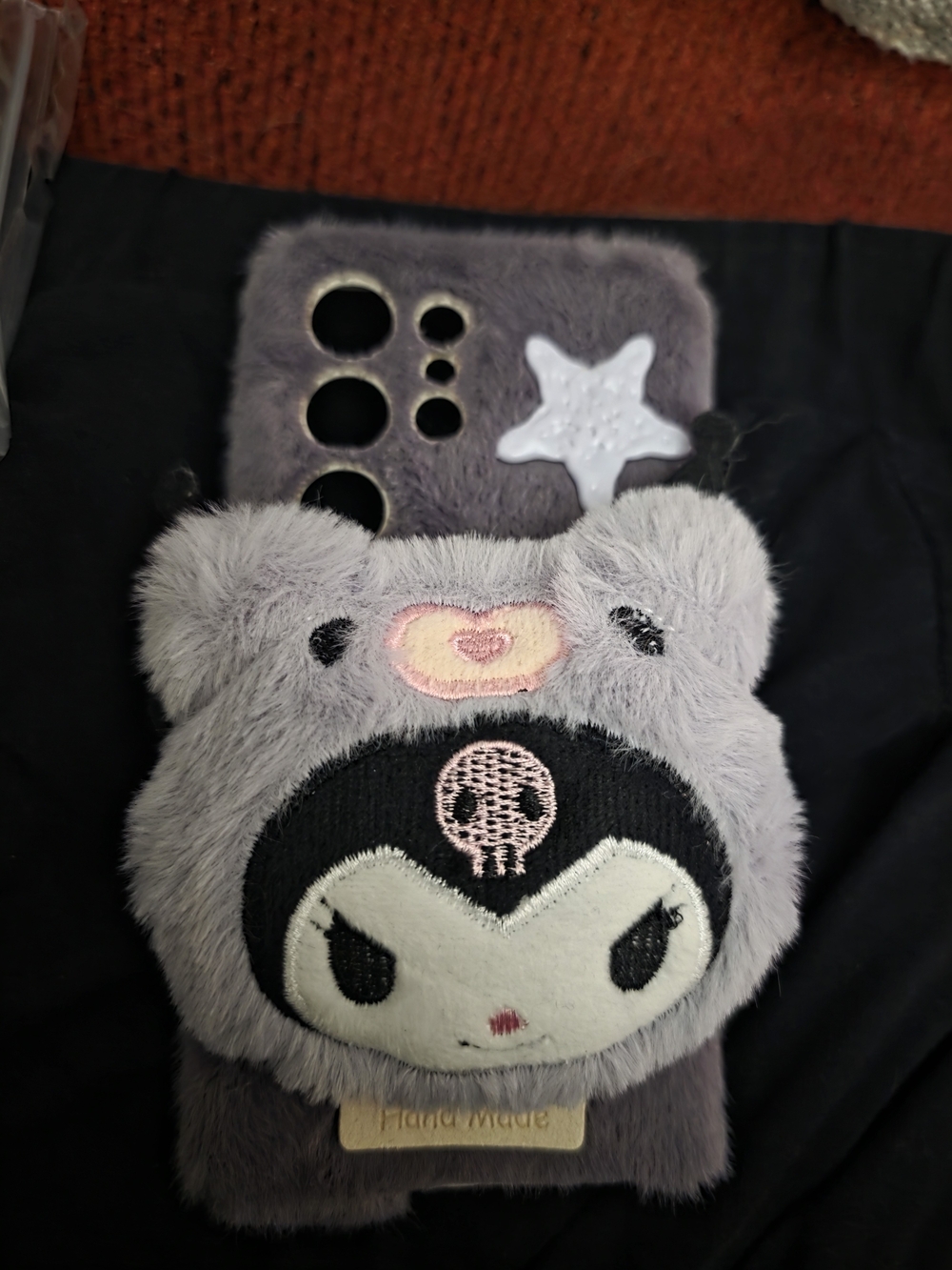 Kuromi Plush Purple Character Phone Case - S25 Ultra